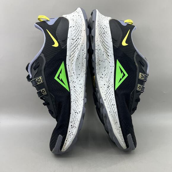 Nike Pegasus Trail 3 Trail Running Shoes Men Size 11 Black Green Comfort Sneaker - Picture 6 of 10